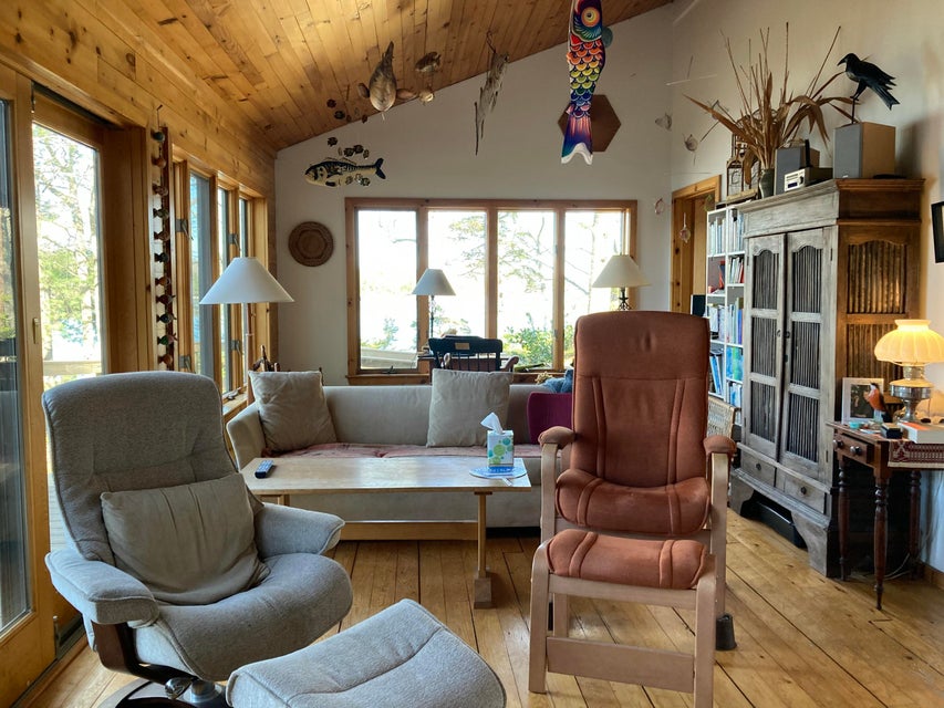Den/office opening onto deck.